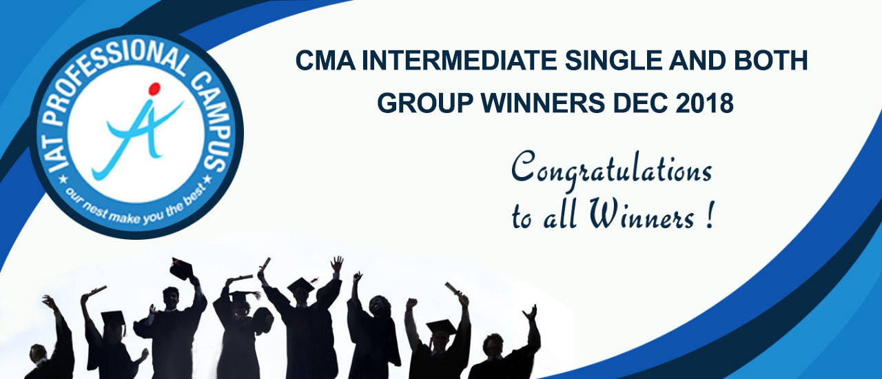 You are currently viewing CMA INTERMEDIATE SINGLE AND BOTH GROUP WINNERS  DEC 2018
