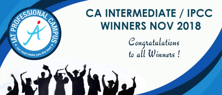 Read more about the article CA Intermediate / IPCC Winners Nov 2018