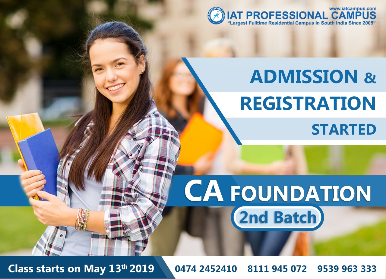 You are currently viewing CA Foundation Second Batch 2019