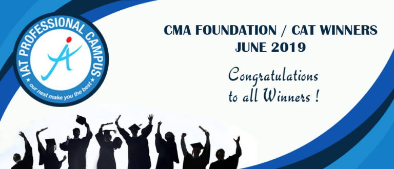 Read more about the article CMA FOUNDATION / CAT WINNERS JUNE 2019