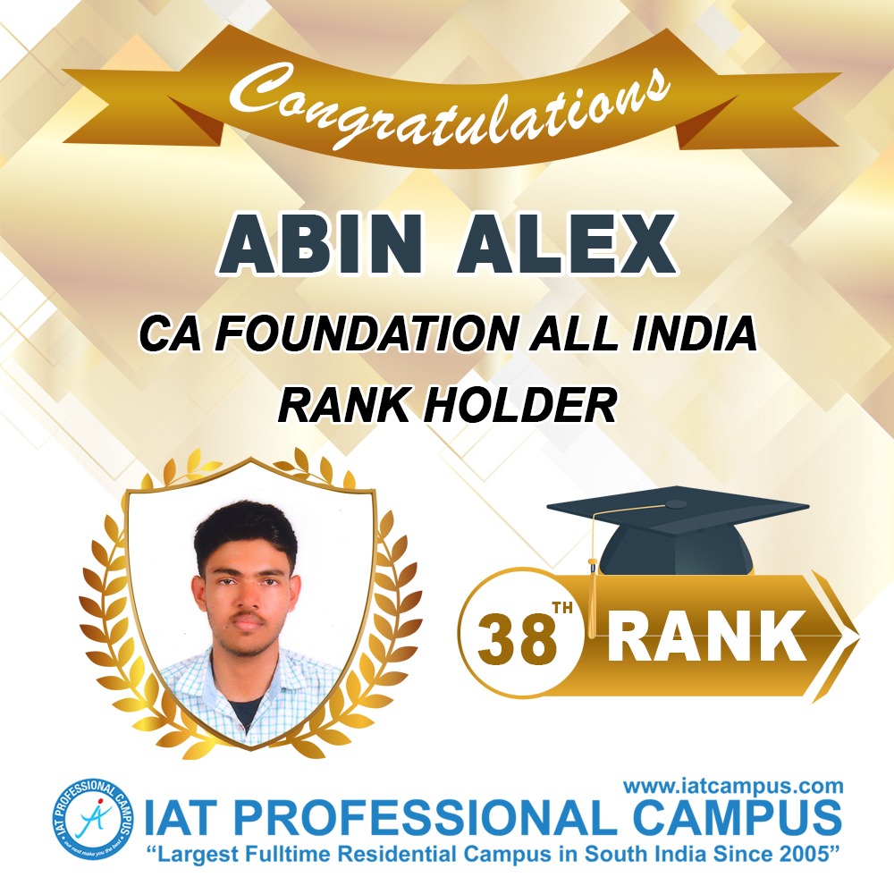 You are currently viewing CA Foundation All India 38th Rank Holder 2020