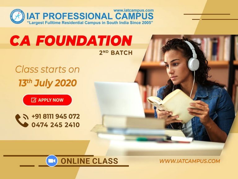Read more about the article CA Foundation 2nd Batch- Online Class