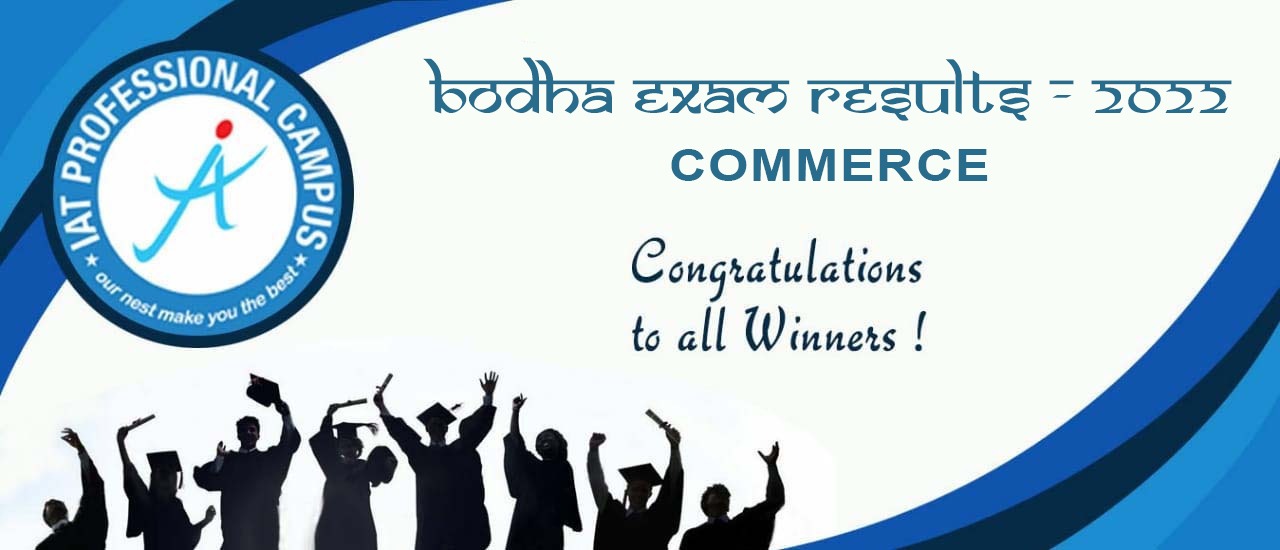 Bodha Scholarship Commerce Winnners 2022 Banner