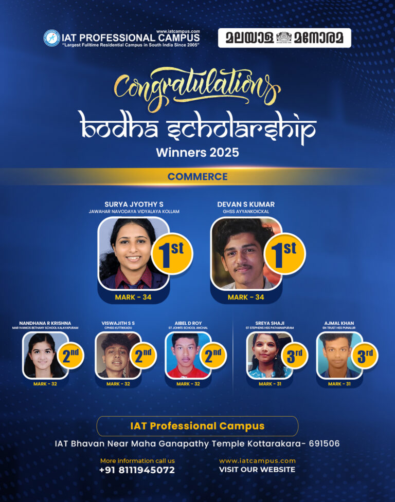 Bodha Scholarship Commerce 2025 Winners